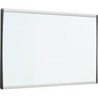 Quartet Magnetic Steel Whiteboard with Silver Aluminum Frame
