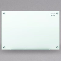 Quartet G4836W Infinity 48" x 36" Frameless Magnetic White Glass Markerboard