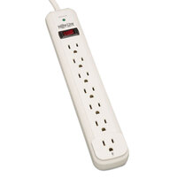 Tripp Lite TLP712 12' Light Gray 7-Outlet Surge Protector, 1080 Joules
