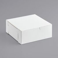 8" x 8" x 3" White Pie / Bakery Box - 10/Pack