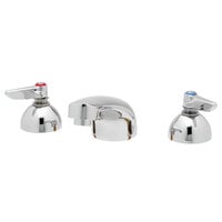 T&S B-2990-F12 Deck Mount Concealed Widespread Faucet with 8" Centers, 5 1/8" Cast Spout, 1.2 GPM Aerator, Eterna Cartridges, and Lever Handles