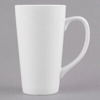 Libbey TBM-11 10 oz. Ultra Bright White Porcelain Tall Bistro Mug - 12/Case