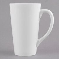 Libbey TBM-17 16 oz. Ultra Bright White Porcelain Tall Bistro Mug - 12/Case