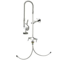 T&S B-0113-CR-BX36H EasyInstall Deck Mounted Pre-Rinse Faucet with Single Base, 1.15 GPM Spray Valve, Cerama Cartridges, and Lever Handles