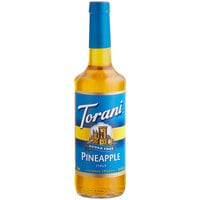 Torani Sugar-Free Pineapple Flavoring Syrup 750 mL Glass Bottle