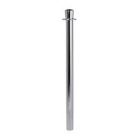American Metalcraft RSCLCHB1 40" Polished Chrome Flat Head Crowd Control / Guidance Stanchion Post