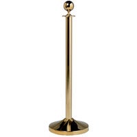 American Metalcraft RSCLG 40" Gold-Plated Crowd Control / Guidance Stanchion