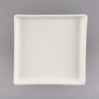 Homer Laughlin by Steelite International HL33500 4 1/2" x 4 1/2" Unique Ivory (American White) Square China Tray - 36/Case