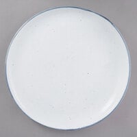 10 Strawberry Street ARCTIC-1CP Arctic Blue 10 1/2" Round Coupe Porcelain Dinner Plate - 12/Pack