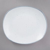 10 Strawberry Street ARCTIC-1REC Arctic Blue 10 1/4" Rectangular Porcelain Dinner Plate - 12/Pack