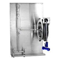 T&S B-1436-MV-CR-QD Deck Mounted Hose Reel with 15' Hose and Rear Trigger Water Gun with Check Valve and Vacuum Breaker