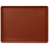 Cambro 1418D501 14" x 18" Real Rust Dietary Tray - 12/Case