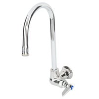Equip by T&S 5F-1WLB05C Wall Mounted Faucet with 5 13/16" Gooseneck Spout, Single Inlet, Laminar Flow Device, and Lever Handle