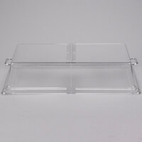 Cambro RD1220CWH Camwear 12" x 20" Clear Dome Display Cover with Hinged Lid
