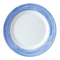 Arcoroc H3609 Opal Brush Blue Jean 6" Dessert Plate by Arc Cardinal - 24/Case