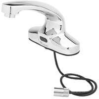 T&S EC-3103-VF5-TMV Checkpoint Deck Mounted Hands-Free Sensor Faucet with 4 13/16" Rigid Cast Nozzle and 0.5 GPM Vandal Resistant Non-Aerated Spray Device