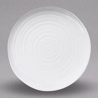 Elite Global Solutions DS9 Swirl 9" White Round Melamine Plate - 6/Case
