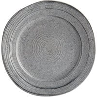 Elite Global Solutions D101ST Della Terra Melamine Stoneware 10" Granite Irregular Round Plate - 6/Case