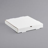 Choice 14" x 14" x 2" White Customizable Corrugated Plain Pizza Box - 50/Bundle