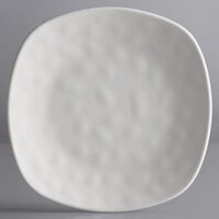Elite Global Solutions RT10SQ-OW Tenaya 10" Off White Square Melamine Plate with Rounded Edges   - 6/Case