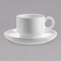 Chef & Sommelier FN031 Infinity 4 1/2" White Bone China Saucer by Arc Cardinal - 24/Case