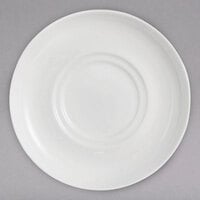 Chef & Sommelier FN033 Infinity 6" White Bone China Double Well Saucer by Arc Cardinal - 24/Case