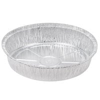 Durable Packaging 260-35-350 10" Round Standard Weight Foil Take-Out Container - 250/Case
