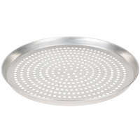 American Metalcraft SPTDEP9 9" x 1" Super Perforated Tin-Plated Steel Tapered / Nesting Deep Dish Pizza Pan