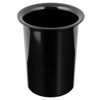 Cal-Mil 1017-13 Black Solid Melamine Flatware Cylinder