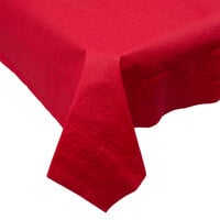 Hoffmaster 220561 82" x 82" Cellutex Red Tissue / Poly Paper Table Cover - 25/Case