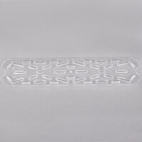Cambro 20LPCWD135 Camwear 1/2 Size Long Clear Polycarbonate Drain Tray