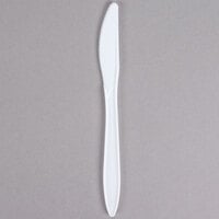 Dart K6BW 6 1/2" Medium Weight White Plastic Knife - 1000/Case