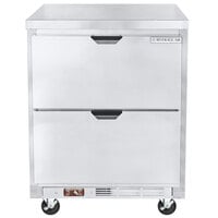 Beverage-Air WTRD27AHC-2-FLT 27" Compact Worktop Refrigerator with Two Drawers