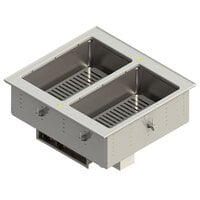 Vollrath FC-4DH-02120-I 2 Pan Drop-In Hot Food Well with Infinite Controls - 120V