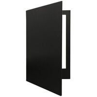 H. Risch, Inc. LEDV-2 8 1/2" x 11" Customizable Dual-Page Black LED Menu Cover