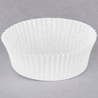 Hoffmaster 3" x 1 1/4" White Fluted Baking Cup - 10000/Case