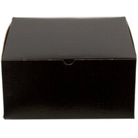 Enjay B-BLK-12126 12" x 12" x 6" Black Cake Box - 50/Bundle