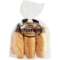 Amoroso's 8" Philadelphia Hearth-Baked Sliced Hoagie Roll - 60/Case