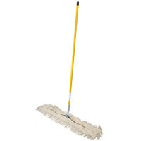 Lavex 36" x 5" All-In-One Cotton Dust / Dry Mop with 60" Handle
