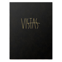 Menu Solutions CD900A Chadwick Collection 5 1/2" x 8 1/2" Customizable Leather-Like 1 View Booklet Menu Cover