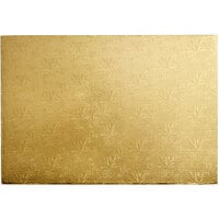 Enjay 1/4-17122512G12 25 1/2" x 18" Fold-Under 1/4" Thick Full Sheet Gold Cake Board