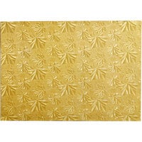 Enjay 1/2-9341334G12 13 3/4" x 9 3/4 Fold-Under 1/2" Thick Quarter Sheet Gold Cake Board