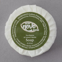 Noble Eco Novo Terra 0.42 oz. Wrapped Round Glycerin Hotel and Motel Bath Soap Disc - 1000/Case