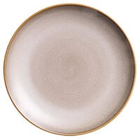 Luzerne Rustic by Oneida 1880 Hospitality L6753066151 10 1/2" Sama Porcelain Round Coupe Plate - 12/Case