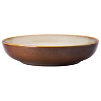 Luzerne Rustic by Oneida 1880 Hospitality L6753066754 9" Sama Porcelain Round Deep Coupe Plate / Bowl - 12/Case