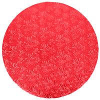 Enjay 1/2-18RRED12 18" Fold-Under 1/2" Thick Red Round Cake Drum