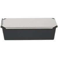 Matfer Bourgeat 345834 Exoglass 1 LB Non-Stick Pullman Bread Loaf Pan with Lid - 9 3/4" x 3" x 3 1/2"
