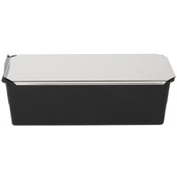 Matfer Bourgeat 345835 Exoglass 1 2/3 LB Non-Stick Pullman Bread Loaf Pan with Lid - 10 1/2" x 3 1/2" x 4"