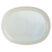 Oneida Studio Pottery Stratus by 1880 Hospitality F1463051355 10 1/4" Porcelain Oval Platter - 12/Case