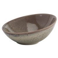 Oneida Terra Verde Natural by 1880 Hospitality F1493015730 18.5 oz. Porcelain Slanted Bowl - 12/Case
